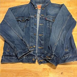 Levi's Dark Blue 70507 Standard Trucker Denim Jean Jacket